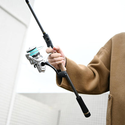 Travel Fishing Pole Combo， 4 Piece Carbon Fiber Spinning Rod Spinning Reel 7ft Braided Line Fishing Carrier Bag for Travel Saltwater Freshwater