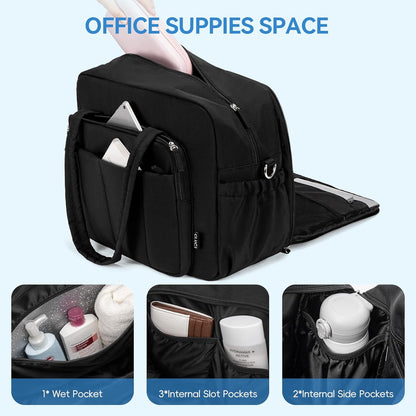 CLUCI Gym Bag for Women, Travel Duffle Bag Carry on Weekender Bags Puffer Tote Bag