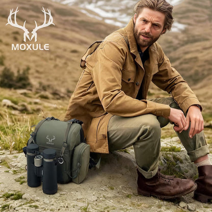 Binocular Harness Chest Pack: Bino Case with Rangefinder Pocket for Hunting Birdwatching and Hiking
