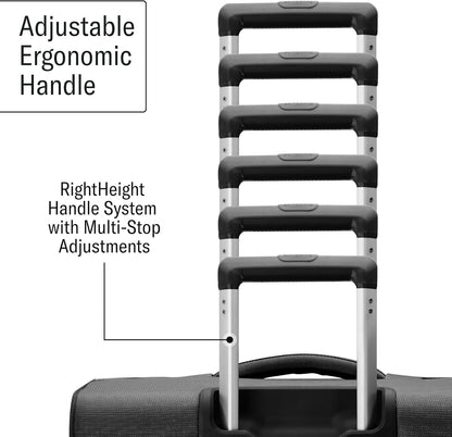 Samsonite UpLIFT Lightweight Softside Carry-On Luggage with Spinner Wheels - Expandable - Airline-Approved, Polyester Soft Suitcase for Ultra Light Travel - Black