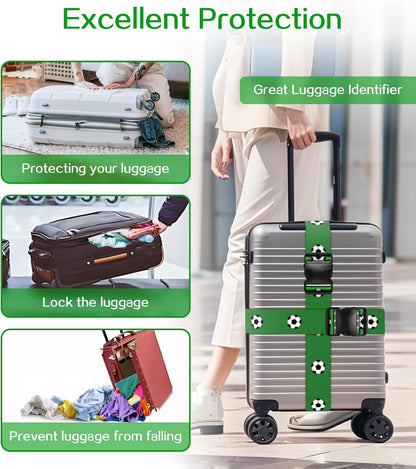 Luggage Straps for Suitcases Travel Belt Luggage Band Heavy Duty Traveling Luggage Identifier Cute Women Girls Unique Accesory,