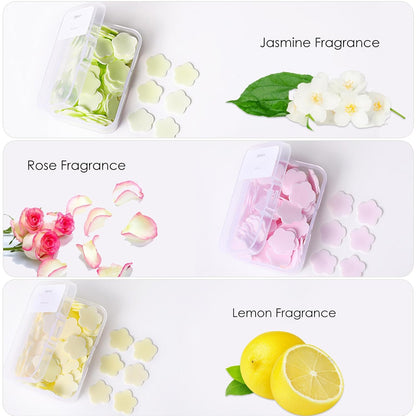 300pcs Portable Hand Washing Soap Sheets, Scented Mini Soap Sheets, Disposable Soluble Soap for Outdoor Travel, Camping, Hiking (Pink)