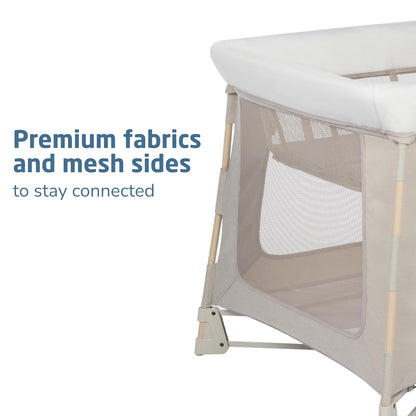 Maxi-Cosi Swift Baby Playard with Mat, Baby Playpen, Play Yard with Bassinet, Portable Playpen for Babies and Toddlers, Classic Oat
