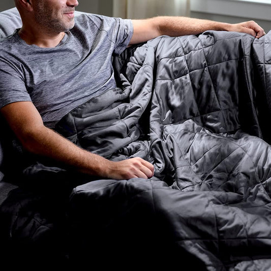 LUXOME Lightweight Blanket | 100% Rayon (Viscose) from Bamboo Fabric & Fill | Full/Queen - 86"x92" | Super Soft | Thermal-Regulating | Charcoal