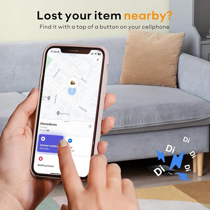 [2025 Apple MFi Certified] ATUVOS Rechargeable Wallet Tracker Card, Ultra Slim 1.6mm Wallet Card Tracker Tag Works with Apple Find My (iOS Only), Item Locator for Luggage Tags, IP67 Waterproof, 1 Pack