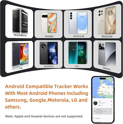 Air Tags for Android, Bluetooth Smart Tags for Android, Luggage Tracker Works with Google Find My Device App, Key Finders Item Locator for Keys, Wallets, Suitcases, Replaceable Battery, 4 Pack