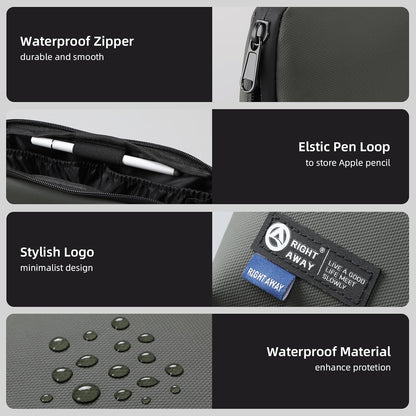 RIGHT AWAY Electronic Organizer,Waterproof Travel Accessories Storage, Tech Pouch for Cord, Power bank, Airpods, Daily Items