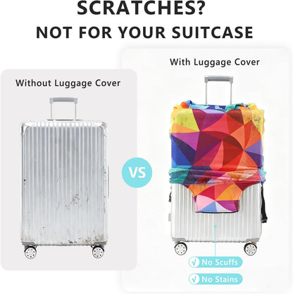 Travelkin Luggage Covers For Suitcase Tsa Approved,Suitcase Cover Protector Fit 18-32 Inch Luggage (Galaxy, XL)