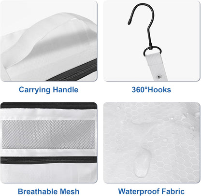 Suitcase Organizer, Travel Luggage Organizer Portable Hanging Travel Shelves Collapsible Hanging Packing Cubes for Carry on Suitcase
