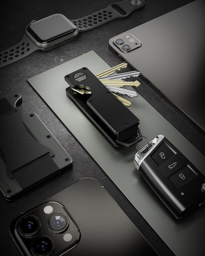 Key Organizer Compact Key Holder Metal Key Chain Minimalist key case key holder for keychain Secures 1-5 Keys