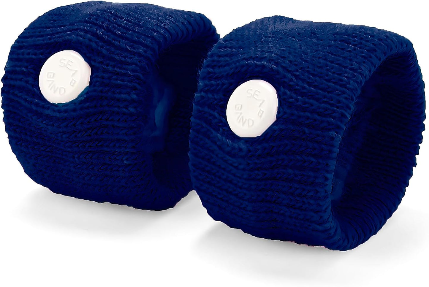 Sea-Band Anti-Nausea Acupressure Wristband for Motion & Morning Sickness - 1 Pair Navy Blue