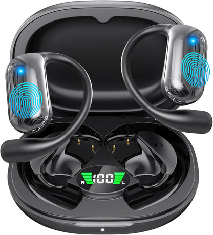 Wireless Earbuds, Translation Earbuds Real Time- Audifonos Traductores Inglés Español, 3-in-1 Translator Earbuds with 144 Languages, HF Sound, Bluetooth 5.4 Headphones for Travel Sport Workout (Black)