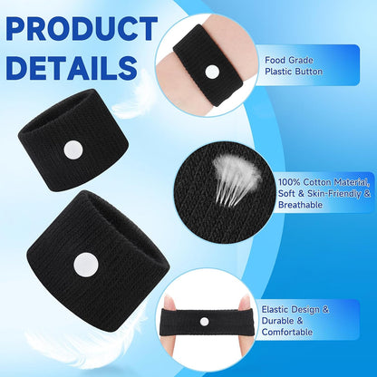 LYJEE Motion Sickness Bracelets for Adults and Kids Motion Sickness Bands Nausea Relief for Pregnant Women Acupressure Nausea Relief for Car, Sea, Air Sickness