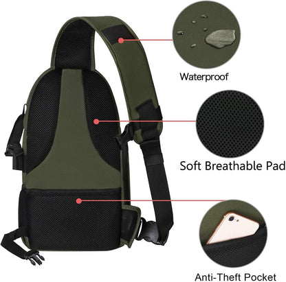 MOSISO Camera Sling Bag, DSLR/SLR/Mirrorless Camera Backpack Case Shockproof Photography Backpack with Tripod Holder & Removable Modular Inserts Compatible with Canon/Nikon/Sony/Fuji