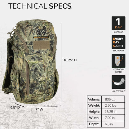 Eberlestock Bandit Pack - Rugged EDC Backpack Built for The Office Or The Outdoors
