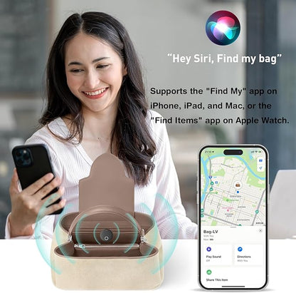 Air Tracker Tags [Apple MFi Certified] (iOS Only), Smart Bluetooth Tracker, Compatible with Apple Find My, Item Locator for Keys, Luggage, Wallet, Suitcase, Bags, IP67 Waterproof