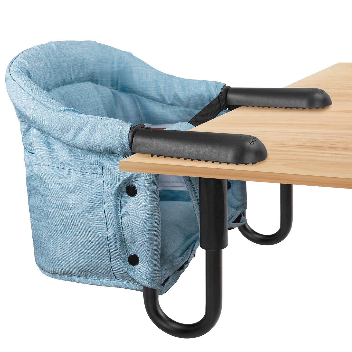 Hook On High Chair - Portable & Foldable for Babies 6-36 Months, Family & Travel Use with Carry Bag(Sky Blue)