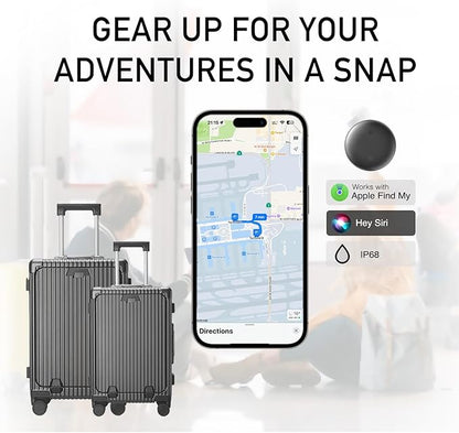 2025 New Tracker Tag 4 Pack: Smart Tracker, Item Finder Compatible with Apple Find My App(iOS Only), Tracker Tag Locator for Keys, Luggage, Satchel, Backpack etc