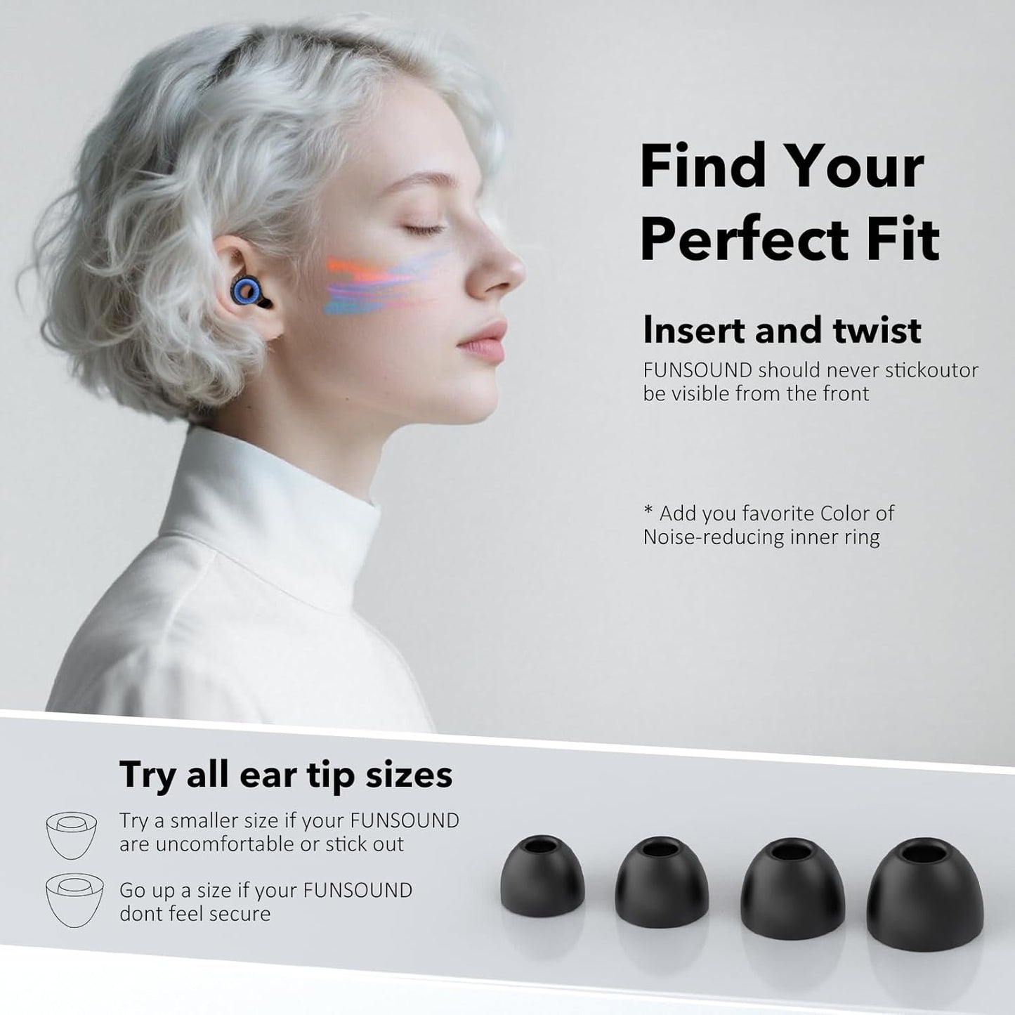 Ear Plugs for Sleeping Noise Cancelling -30dB, 2-Pack Reusable Soft Noise Reduction Ear Plugs for Sleep, Travel,Deep Focus, Hearing Protection,Concert with Carrying Case(Black*2)