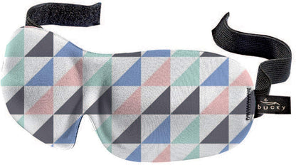 Bucky 40 Blinks No Pressure Printed Eye Mask for Travel & Sleep, Geo Tri, One Size