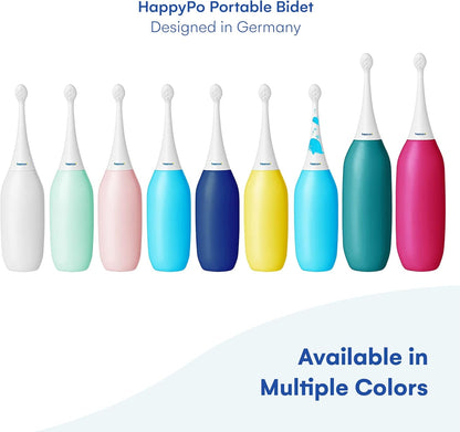 The Original HAPPYPO Travel Bidet - Handheld Bidet for Gentle Cleansing - Portable Hygiene Bottle for Home or Travel - Replaces Wet Wipes and Douche Bottles for Women