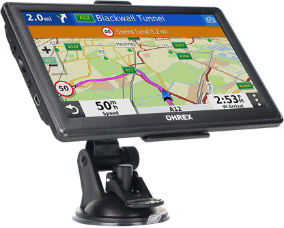 OHREX N700 GPS Navigator for Car Truck RV 2025,Truck GPS Commercial Drivers,Trucker GPS for semi Truck,Free Lifetime Maps Updates,7 inch Touchscreen,Custom Truck Routing,Driver Alerts