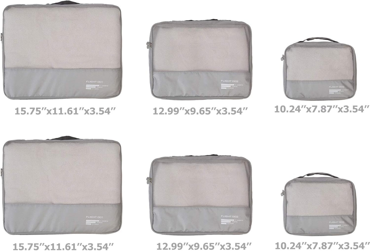 Packing Cubes Set Travel Luggage Organizers Suitcase Lightweight Accessories