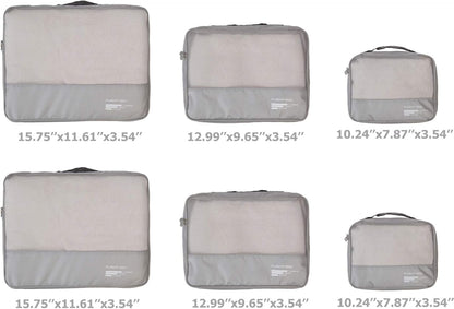 Packing Cubes Set Travel Luggage Organizers Suitcase Lightweight Accessories