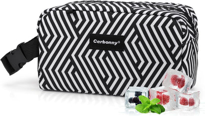 Freezable Lunch Bag,Freezable Snack Bag,Mini Cooler Bag for Travel/Work/School,Small Insulated Bag,Small Cooler Lunch Box with Ice Packs,Insulated Snack Bag,Freezable Snack Box with Handle Buckle