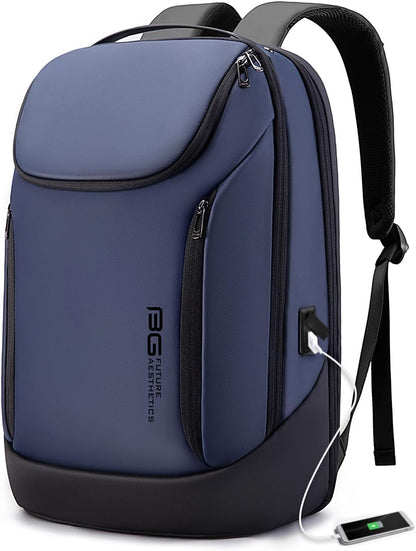 BANGE Business Smart Backpack Waterproof fit 15.6 Inch Laptop Backpack with USB Charging Port,Travel Durable Backpack