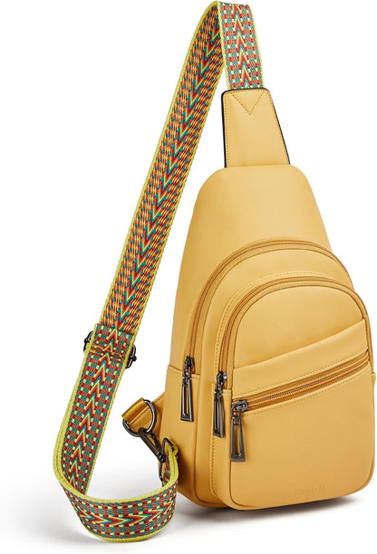 Sling Bag Crossbody Bags for Women Small Cross Body Bag Fanny Packs Chest Sling Purse for Daily Travel Leisure Sport