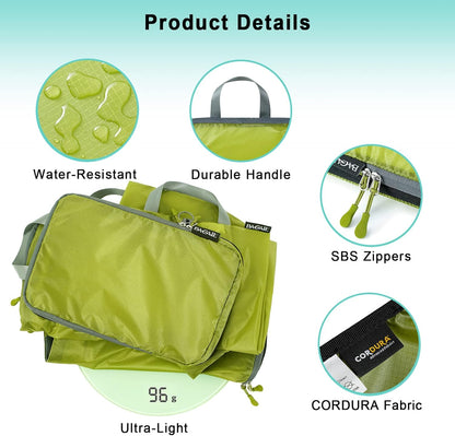BAGAIL 6 Set Ultralight Compression Packing Cubes Packing Organizer for Travel Accessories Luggage Suitcase Backpack