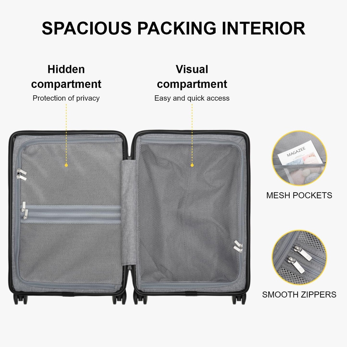 LEVEL8 Carry on Luggage Airline Approved, Small Carry on Suitcases with Wheels, Lightweight Hardside Textured Luggage for Travel, Tsa Approved, 20-Inch, Navy