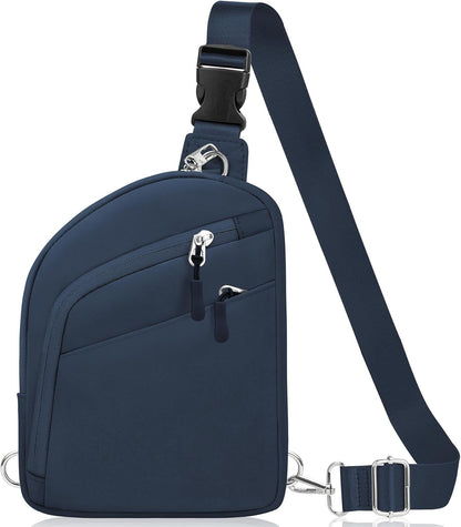 TOPEAST Anti Theft Crossbody Bag for Women Men, Small Sling Bag Crossbody Bags for Women Travel Sport Hiking Workout