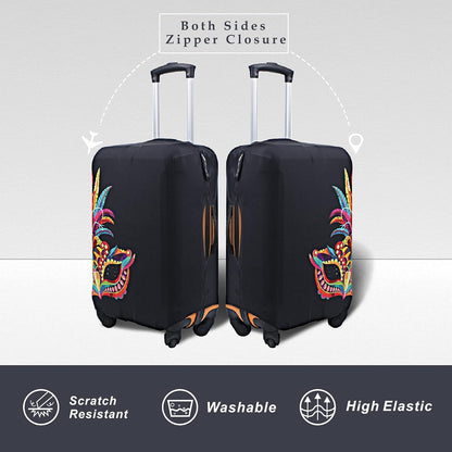 Explore Land Travel Luggage Cover Suitcase Protector Fits 31-32 Inch Case (Carnival, XL)