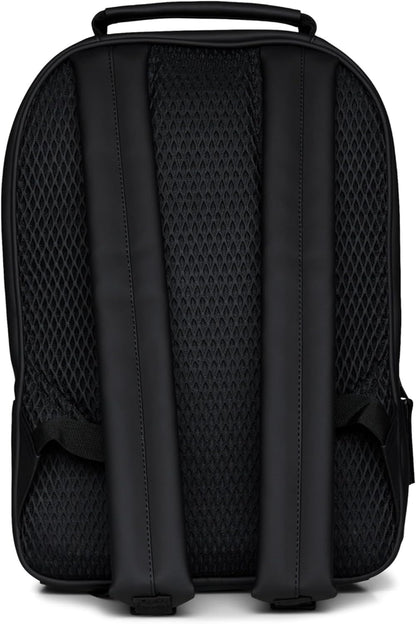 RAINS Large Book Daypack, Backpack, Laptop Bag, Waterproof, 2 Year Warranty, Black