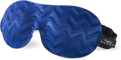 Bucky Ultralight Travel & Sleep Chevron Eye Mask, Navy, One Size