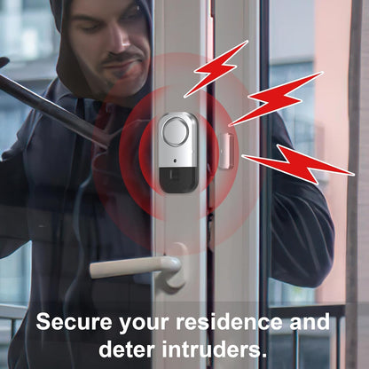 Door Window Alarm Sensors - Door Alarms for Kids Safety, Door Alarms for Home Security, for Home, Office, Store, Garage, Dorm Room, Apartment, RV, Silver Gray, 6 Pack