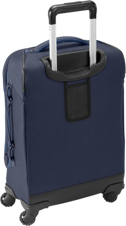 eagle creek Expanse 4-Wheel 21.5" International Carry-On Luggage - Four-Wheel Carry-On Luggage for Easy Travel - Lockable Zippers - Expandable Main Compartment - Telescoping Handles - Pilot Blue