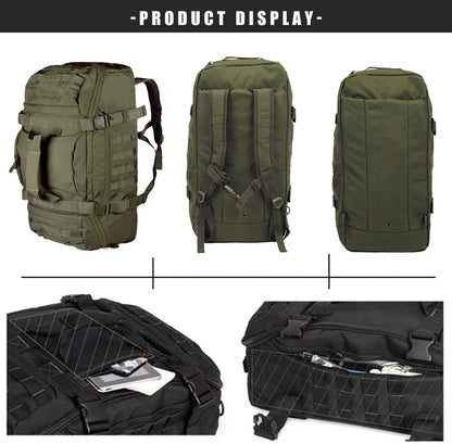 Gym Bag Duffle Bags Backpack - Travel Weekender Bag for Men Women Workout Bag for Military,Sports,Overnight,Basketball,Tactical,Football,Waterproof & Tear Resistant