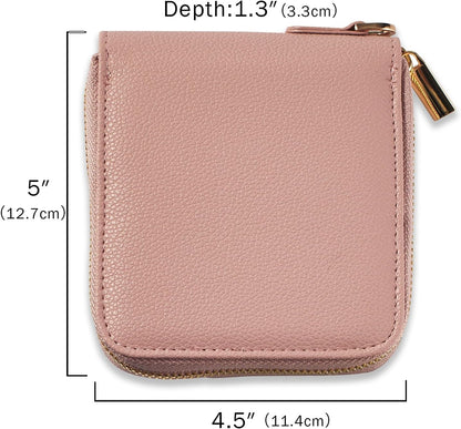 Travel Jewelry Organizer Case - for Tangle-Free Necklaces, Earrings, Rings, Bracelets Storage, Travel Essentials, Fashion Portable Jewelry Travel bags for Women - Small Macaron Pink