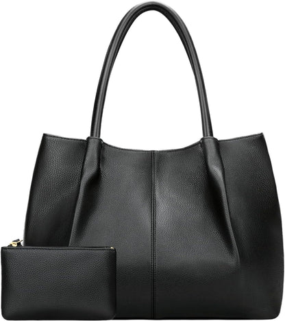 KKXIU Tote Bag for Women Vegan Leather Shoulder Purse Large Capacity Travel Bag
