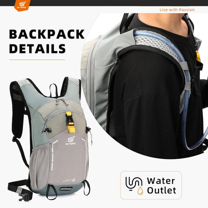 SKYSPER Small Hiking Backpack - 15L Travel Daypack Lightweight Bag Water Resistant Hiking Backpacks for Women Men