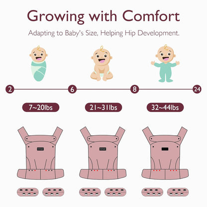 Momcozy Baby Carrier - Ergonomic, Cozy and Lightweight Carrier for 3-24 Months, Effortless to Put On, Ideal for Hands-Free Parenting, Enhanced Lumbar Support, Purehug for Infant to Toddler, Leopard
