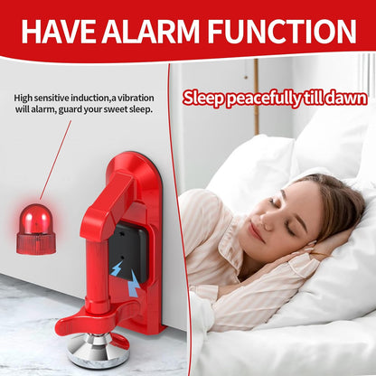 Portable Alarm Door Stopper, Security Travel Anti-Theft Blocker for Hotel Room Apartment Safety, Bottom of Floor Stoppers