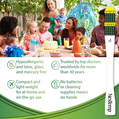 Ultra Single-Use Thermometers: Individually Wrapped 100-pack, Provides Superior Accuracy and Maximum Infection Control. Perfect for Businesses, Schools, First-Aid, Home, and Travel! (Celsius)