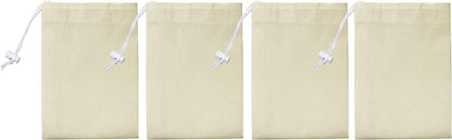 Urban Villa Laundry Bags Canvas Dirty Clothes Travel Laundry Bag Machine Washable|Reusable Hamper Liner Bag for Garments Delicates Lingerie with Drawstring Closure 4 Pack|Size 28 x 36 Inches