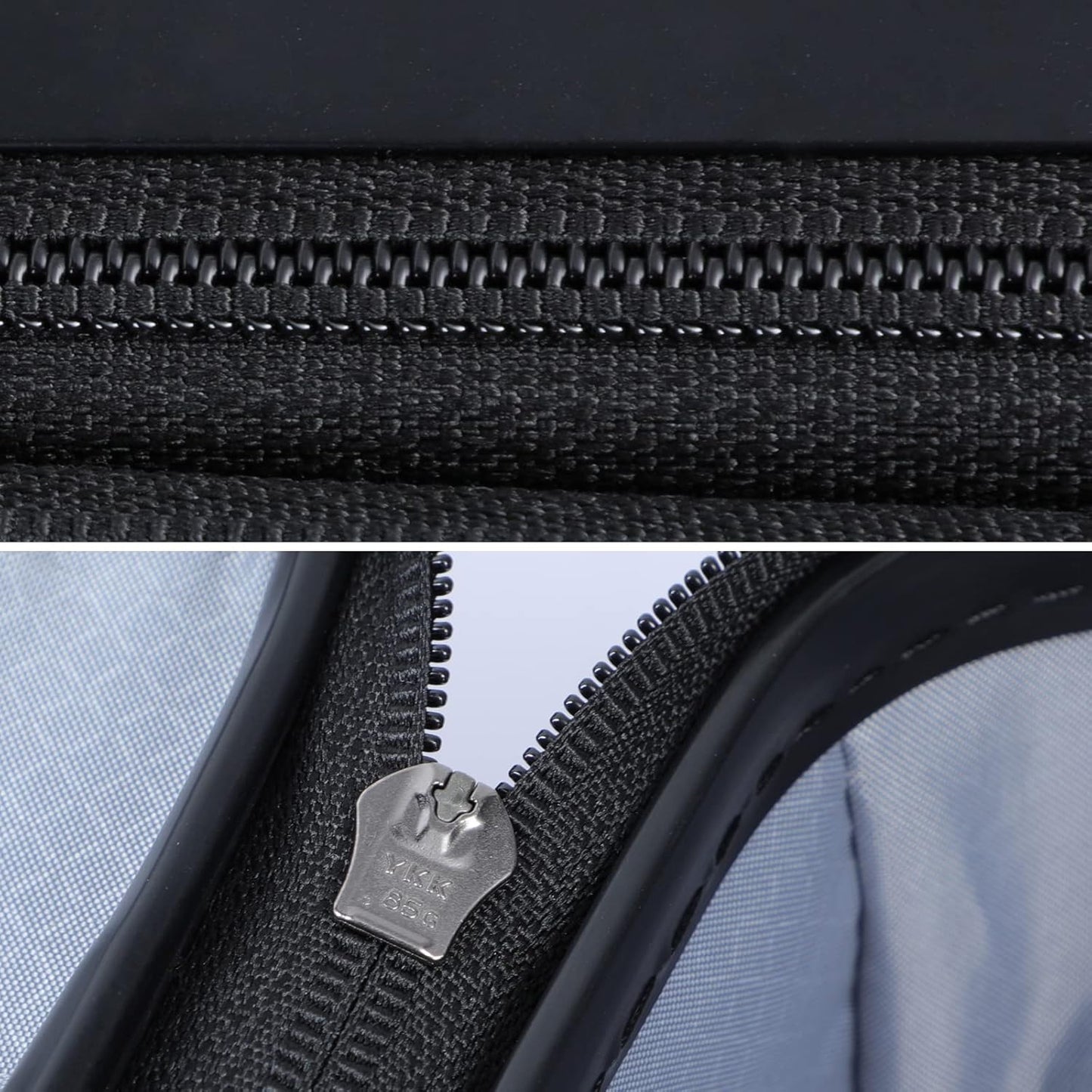 TydeCkare 20 Inch Carry On Luggage with Front Pocket, 21.65 * 15.35 * 7.87" Suitable for Airplane Overhead Bin, 34L Lightweight PC+ABS Hardshell with YKK Zipper, TSA Lock Approved, black