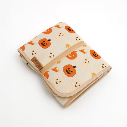 HAMUR HOME Portable Baby Changing Pad – Waterproof, Foldable & Lightweight Travel Mat – Soft & Machine Washable Diaper Changer – Compact & Durable(Halloween)