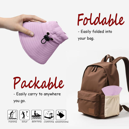 ZOORON Sun Hat for Men Women Fishing Hat with Neck Flap Wide Brim Bucket Hat UV Protection for Beach Camping Hiking